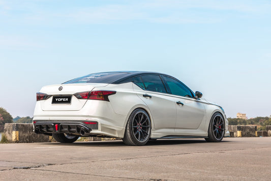 Nissan Altima L34 2019-2022 with Aftermarket Parts - Side Skirts PP from Yofer USA