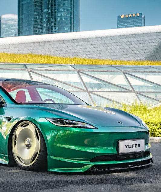 Tesla Model 3 Highland 2024-ON with Aftermarket Parts - Front Lip Splitter ABS+PP from Yofer USA