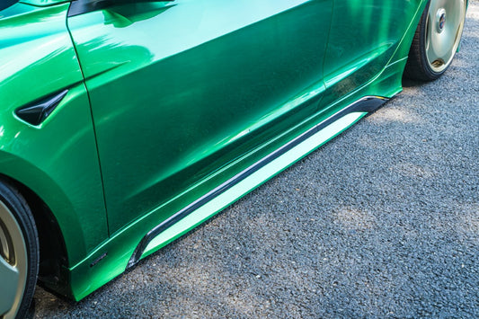 Tesla Model 3 Highland / Performance 2024-ON with Aftermarket Parts - Side Skirts ABS+PP from Yofer USA