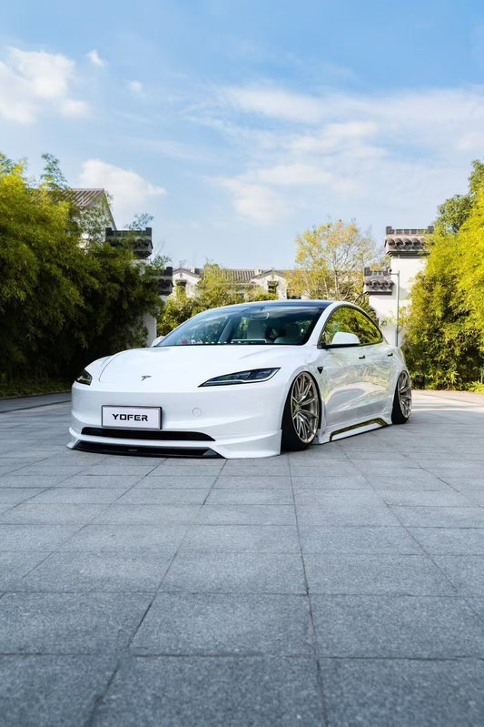 Tesla Model 3 Highland / Performance 2024 with Aftermarket Parts - Side Skirts ABS+PP from Yofer USA