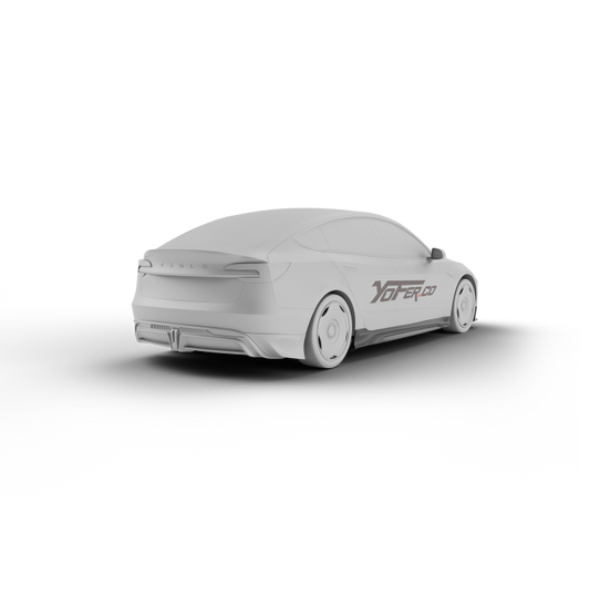 Tesla Model 3 Highland / Performance 2024 with Aftermarket Parts - Side Skirts ABS /PP from Yofer USA