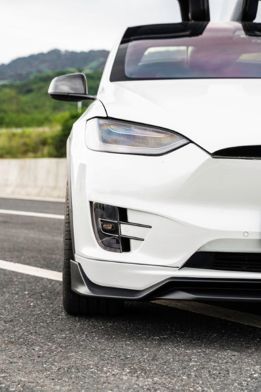Tesla Model X Performance / Standard Range / P100D / P90D / Long Range Plus / 100D / 90D / 75D / 70D 2016 2017 2018 2019 2020 2021 with Aftermarket Parts - Front Lip PP from Yofer USA