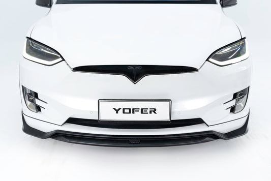 Tesla Model X Performance / Standard Range / P100D / P90D / Long Range Plus / 100D / 90D / 75D / 70D 2016 2017 2018 2019 2020 2021 with Aftermarket Parts - Front Lip PP from Yofer USA