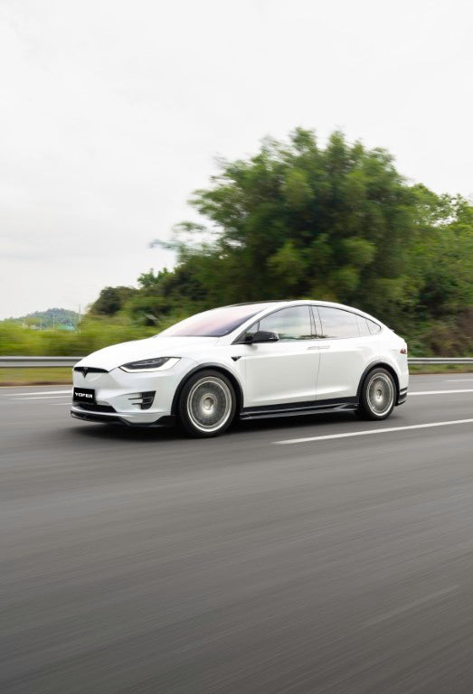 Tesla Model X Performance / Standard Range / P100D / P90D / Long Range Plus / 100D / 90D / 75D / 70D 2016 2017 2018 2019 2020 2021 with Aftermarket Parts - Full Body Kit Package PP from Yofer USA