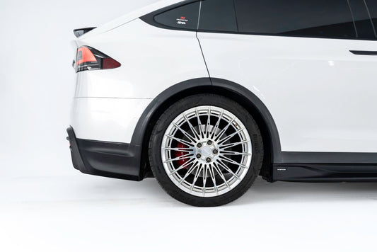 Tesla Model X Performance / Plaid / Standard Range / P100D / P90D / Long Range Plus / Base / 100D / 90D / 75D / 70D 2016-2021 with Aftermarket Parts - Rear Diffuser PP from Yofer USA