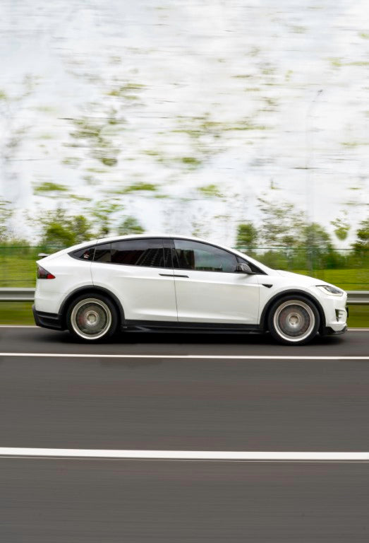 Tesla Model X Performance / Standard Range / P100D / P90D / Long Range Plus / 100D / 90D / 75D / 70D 2016 2017 2018 2019 2020 2021 with Aftermarket Parts - Side Skirts PP from Yofer USA