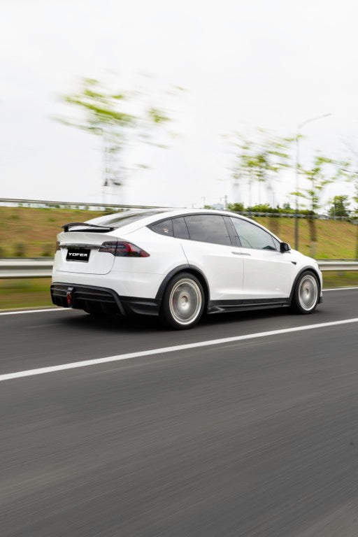 Tesla Model X Performance / Standard Range / P100D / P90D / Long Range Plus / 100D / 90D / 75D / 70D 2016 2017 2018 2019 2020 2021 with Aftermarket Parts - Side Skirts PP from Yofer USA