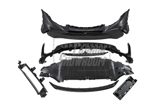 Tesla Model Y / Performance 2021-ON with Aftermarket Parts - Loong Flames Max Front Bumper PP from Yofer USA