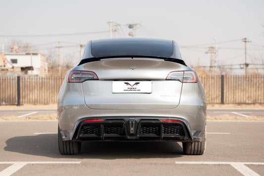 Tesla Model Y / Performance 2021 2022 2023 2024 with Aftermarket Parts - V2 Rear Lip Spoiler PP from Yofer USA