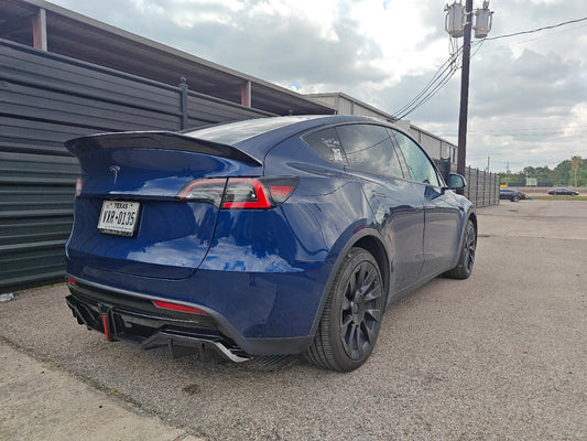 Tesla Model Y / Performance 2021 2022 2023 2024 with Aftermarket Parts - V2 Rear Diffuser PP from Yofer USA