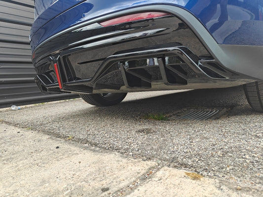 Tesla Model Y / Performance 2021 2022 2023 2024 with Aftermarket Parts - V2 Rear Diffuser PP from Yofer USA