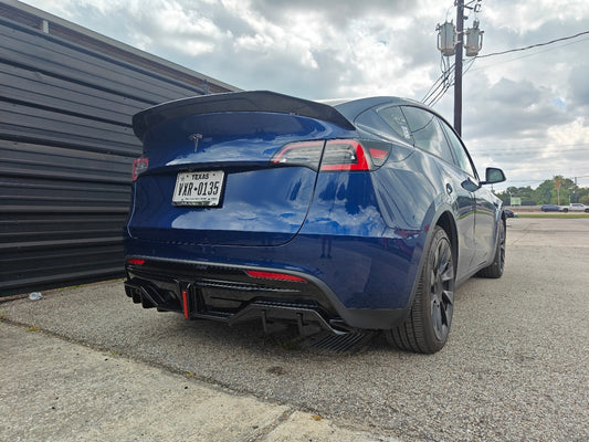 Tesla Model Y / Performance 2021 2022 2023 2024 with Aftermarket Parts - V2 Rear Diffuser PP from Yofer USA