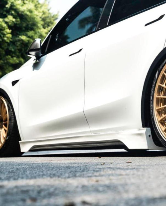 Tesla Model Y / Performance 2021 2022 2023 2024 with Aftermarket Parts - V2 Side Skirts PP from Yofer USA