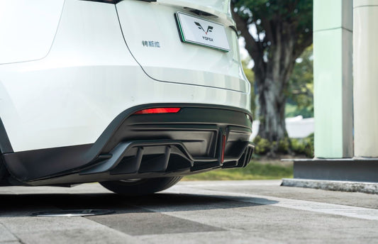 Tesla Model Y / Performance 2021 2022 2023 2024 with Aftermarket Parts - V2 Rear Diffuser PP from Yofer USA