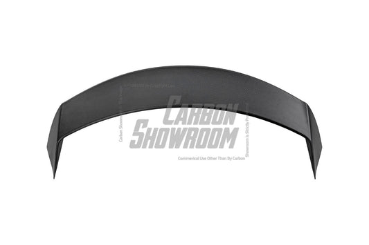 Tesla Model Y / Performance 2021 2022 2023 2024 with Aftermarket Parts - Loong Flames Style Rear Spoiler Wing Carbon Fiber from Yofer USA