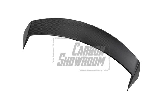 Tesla Model Y / Performance 2021 2022 2023 2024 with Aftermarket Parts - Loong Flames Style Rear Spoiler Wing Carbon Fiber from Yofer USA
