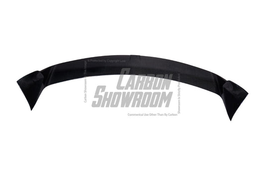 Tesla Model Y / Performance 2021 2022 2023 2024 with Aftermarket Parts - Loong Flames Style Rear Spoiler Wing Carbon Fiber from Yofer USA