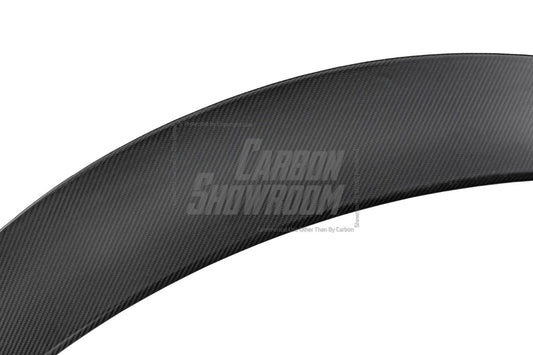 Tesla Model Y / Performance 2021 2022 2023 2024 with Aftermarket Parts - Loong Flames Style Rear Spoiler Wing Carbon Fiber from Yofer USA