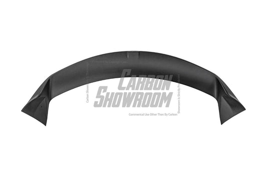 Tesla Model Y / Performance 2021 2022 2023 2024 with Aftermarket Parts - Loong Flames Style Rear Spoiler Wing Carbon Fiber from Yofer USA