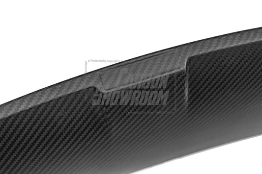 Tesla Model Y / Performance 2021 2022 2023 2024 with Aftermarket Parts - Loong Flames Style Rear Spoiler Wing Carbon Fiber from Yofer USA