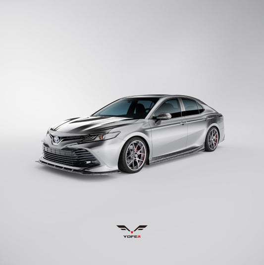Yofer USA Front Lip Splitter for Toyota Camry 8th Gen XV70 LE XLE 2021-2024 PP Polypropylene