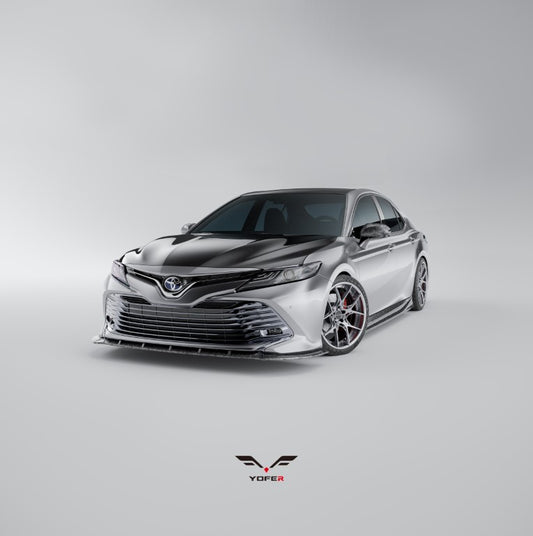 Toyota Camry 8th Gen XV70 LE XLE 2021-2024 with Aftermarket Parts - Front Lip Splitter PP from Yofer USA