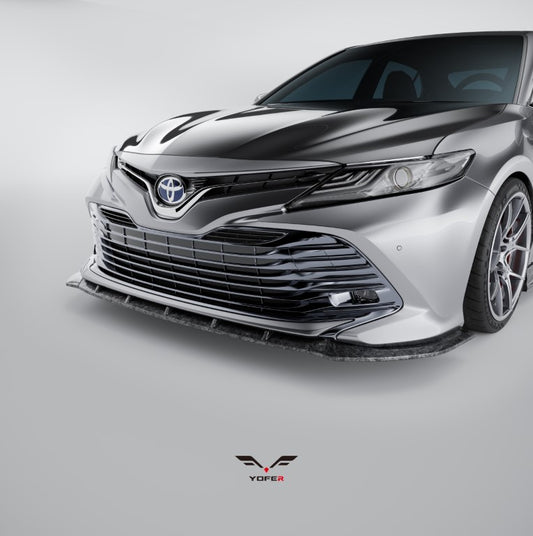 Yofer USA Front Lip Splitter for Toyota Camry 8th Gen XV70 LE XLE 2021-2024 PP Polypropylene