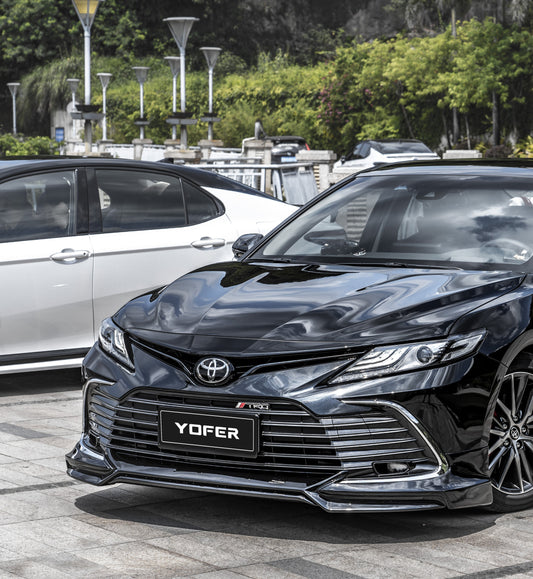 Toyota Camry 8th Gen XV70 LE XLE 2021-2024 with Aftermarket Parts - Front Lip Splitter PP from Yofer USA