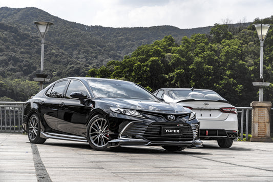 Toyota Camry 8th Gen XV70 LE XLE 2021-2024 with Aftermarket Parts - Front Lip Splitter PP from Yofer USA