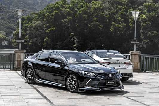 Toyota Camry 8th Gen XV70 LE XLE 2021-2024 with Aftermarket Parts - Front Lip Splitter PP from Yofer USA