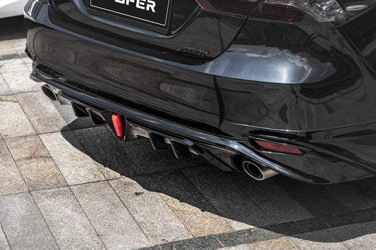 Toyota Camry 8th Gen XV70 LE XLE 2018-2024 with Aftermarket Parts - Rear Diffuser & Canards PP from Yofer USA