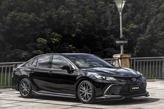Toyota Camry 8th Gen XV70 LE XLE 2021-2024 with Aftermarket Parts - Front Lip Splitter PP from Yofer USA