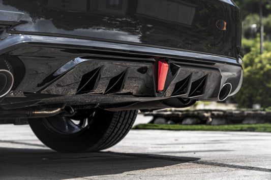 Toyota Camry 8th Gen XV70 LE XLE 2018-2024 with Aftermarket Parts - Rear Diffuser & Canards PP from Yofer USA