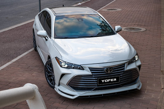 Toyota Avalon 5th Gen XX50 2019-2022 with Aftermarket Parts - Front Lip Splitter PP from Yofer USA