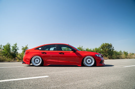 Honda Civic 11th Gen FE1 FE2 FE4 2022 2023 2024 & Civic 11th Gen FL1 FL2 FL4 2022 2023 2024 with Aftermarket Parts - V2 Style Side Skirts PP from Yofer USA