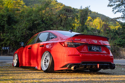 Honda Civic 11th Gen FE1 FE2 FE4 2022 2023 2024 & Civic 11th Gen FL1 FL2 FL4 2022 2023 2024 with Aftermarket Parts - V2 Style Side Skirts PP from Yofer USA