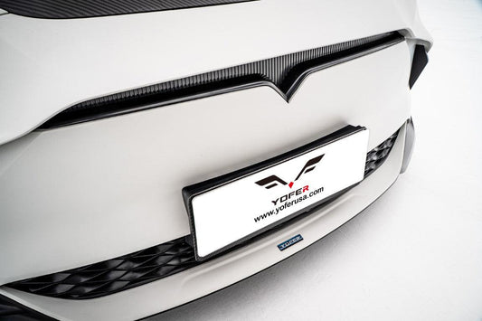 Tesla Model Y / Performance 2021-ON with Aftermarket Parts - Loong Flames Max Front Bumper PP from Yofer USA