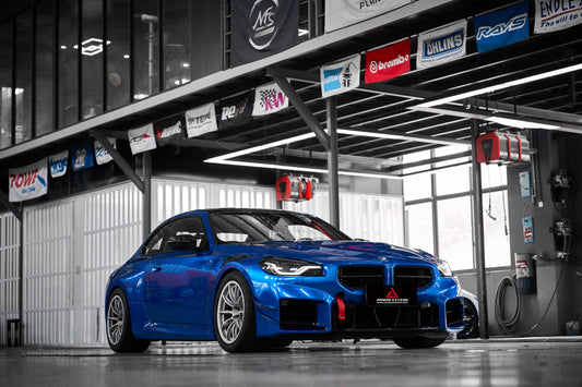 BMW M2 & M2C G87 2023 2024 with Aftermarket Parts - AE V2 Style Front Fenders Carbon Fiber from ArmorExtend