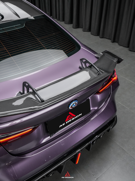 BMW M3 G80 G81 2021 2022 2023 2024 & M4 G82 G83 2021 2022 2023 2024 with Aftermarket Parts - AE V2 Style Rear Diffuser & Canards Carbon Fiber from ArmorExtend