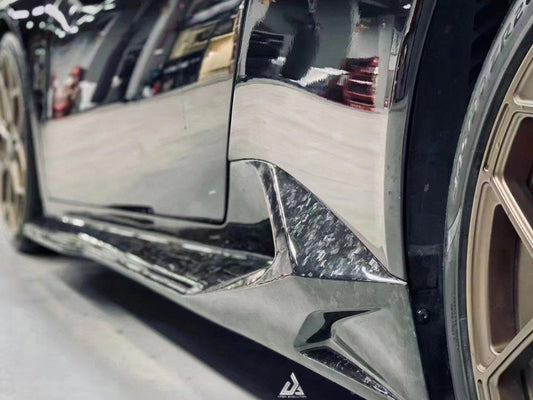 Lamborghini Huracan LP580 LP610 Evo RWD AWD Tecnica Performante STO 2015 2016 2017 2018 2019 2020 2021 2022 2023 2024 with Aftermarket Parts - Vor Style Side Skirts Pre-preg Carbon Fiber / FRP from Aero Republic
