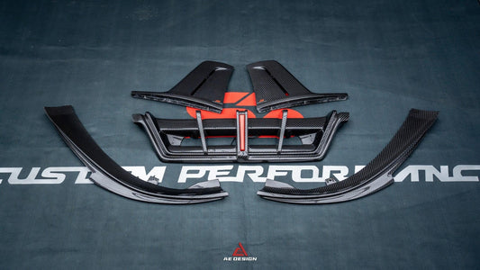 Porsche 911 992 Carrera/4/S/4S (Fits Aero Kit / Sport Package Only)2020-ON with Aftermarket Parts-ART Style Carbon Fiber Rear Diffuser Canards from Armorextend