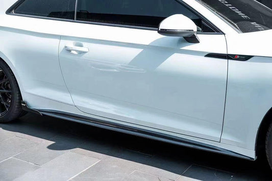 Audi S5 A5 B9.5 2020 2021 2022 2023 2024 With Aftermarket Parts - Side Skirts Pre-preg Carbon Fiber from Karbel Carbon