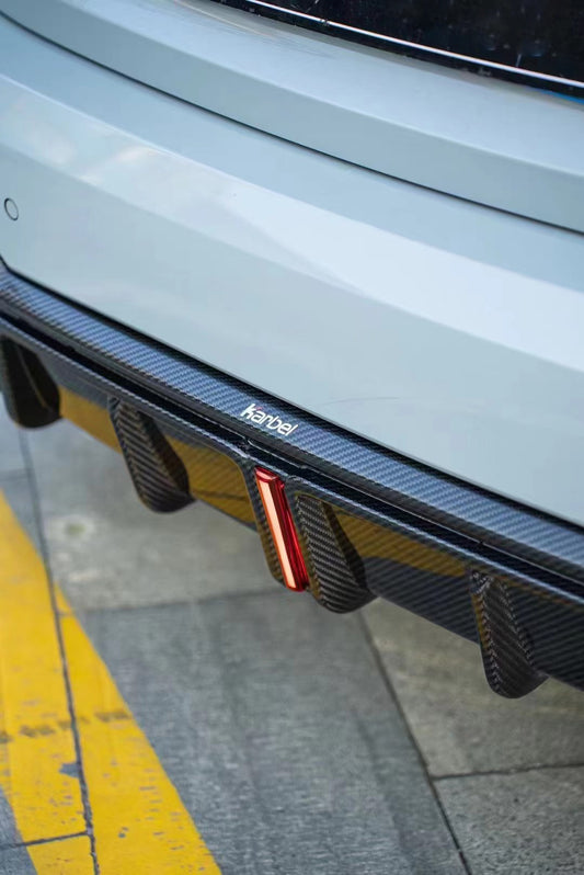 BMW 4 series 430i M440i G22 G23 2020-ON with Aftermarket Parts - Rear Diffuser & Canards Pre-preg Carbon Fiber from Karbel Carbon