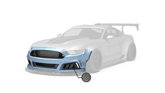 Robot Craftsman STORM Widebody Front Bumper for Ford Mustang Ecoboost V6 GT Mach1 Bullitt S550.2 2018-2023 Carbon Fiber/FRP