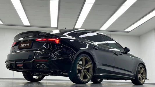 Audi S5 A5 (with s-line bumper, does not base model) B9.5 2020 2021 2022 2023 2024 with Aftermarket Parts - Rear Diffuser Pre-preg Carbon Fiber from Karbel Carbon