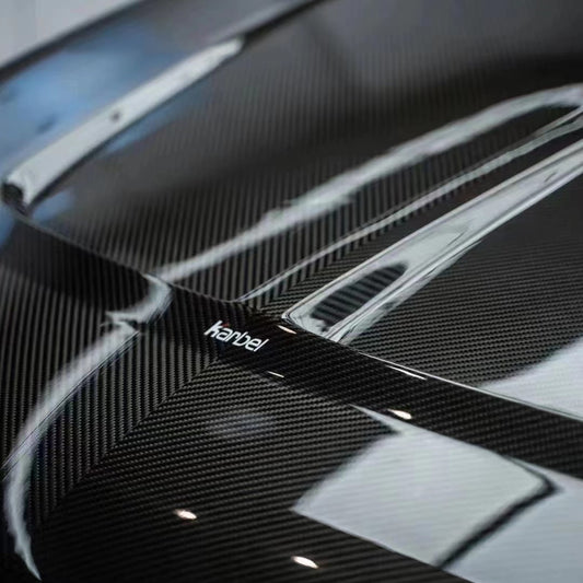 Volkswagen Golf R / GTI / Golf MK7 & MK7.5 2015 2016 2017 2018 2019 2020 2021 with Aftermarket Parts - Hood Bonnet Pre-preg Carbon Fiber from Karbel Carbon
