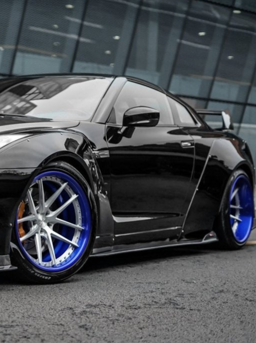 Nissan GTR Nismo T-Spec Black Edition Track Eidtion Premium Pure 2008-2023 with Aftermarket Parts - V1 Style Side Skirts Carbon Fiber / FRP from CMST Tuning