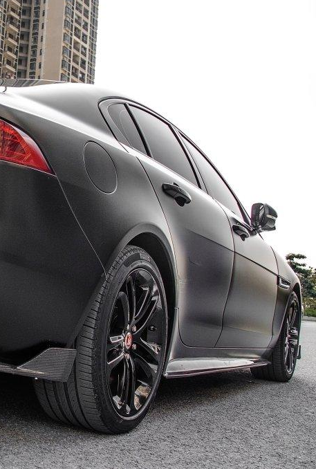 Jaguar XE 2017-2020 R-Sport with Aftermarket Parts - Side Skirts Carbon Fiber / FRP from CMST Tuning