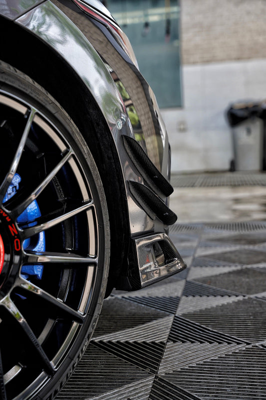 Volkswagen GTI & R-line MK8 2022 2023 2024 with Aftermarket Parts - AE Front Canards Carbon Fiber from ArmorExtend
