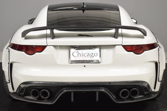 Jaguar F-Type SVR R S Base 2014-ON with Aftermarket Parts - Rear Bumper Carbon Fiber / FRP from CMST Tuning
